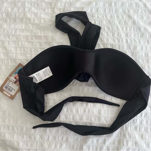 NWT Mapale Multipurpose Wrap Bikini Top in Black, M - Picture 9 of 16